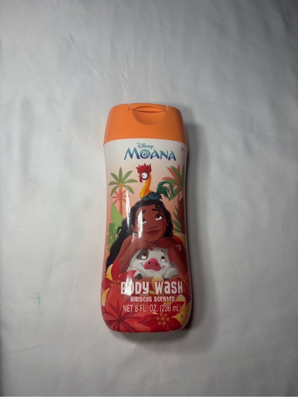 New Disney Moana Kids Hibiscus Body Wash with Orange Cap